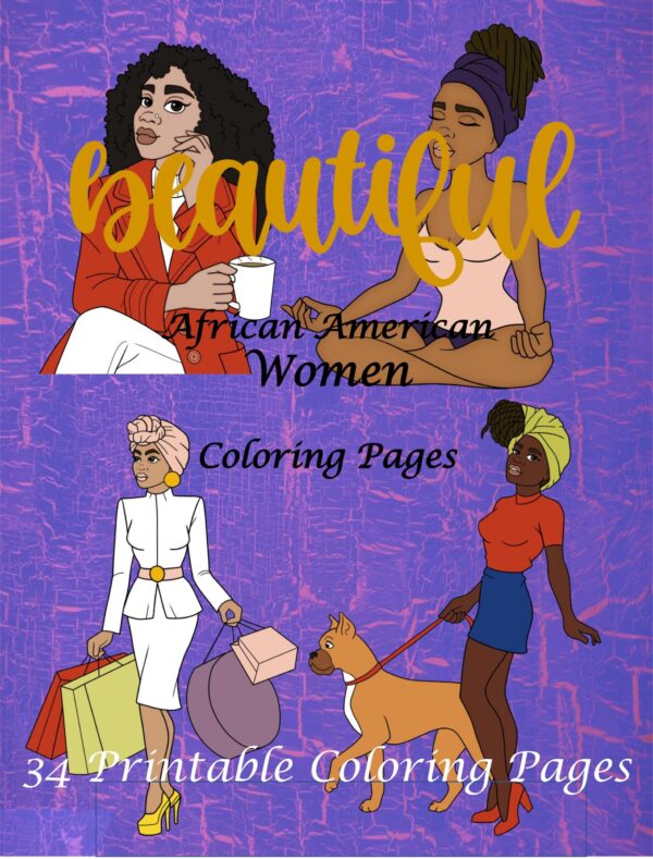 beautiful african american woen coloring pages