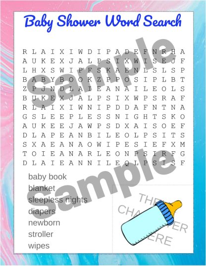 Your Baby Shower GAME BUNDLE! Printable...DIGITAL DOWNLOAD! - Image 2