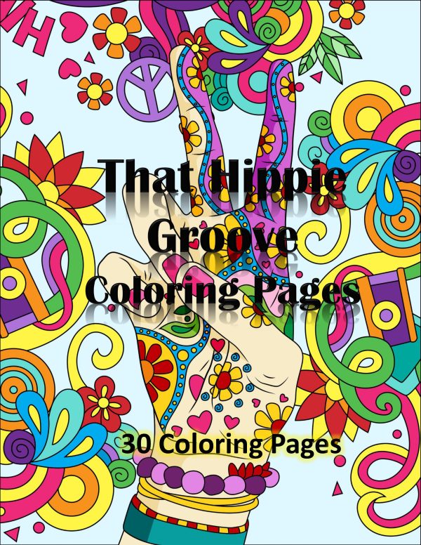 THAT HIPPIE GROOVE Coloring Pages! PRINTABLES... Digital Download... - Image 2