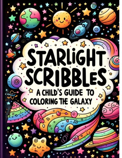 Starlight Scribbles: A Child's Guide to Coloring the Galaxy/Digital Download - Image 2