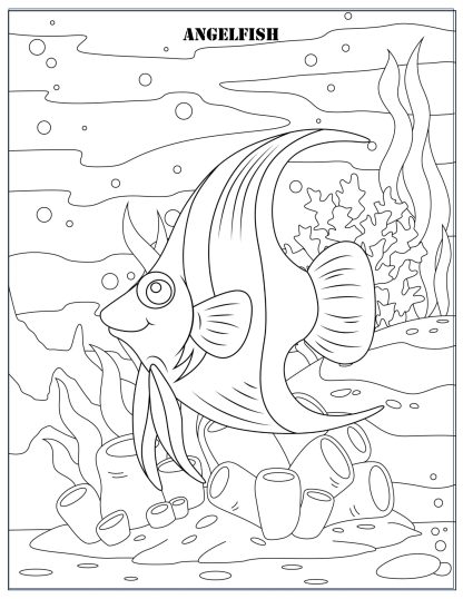 30 Tropical Fish Under The Sea Coloring Pages-Digital Download - Image 3