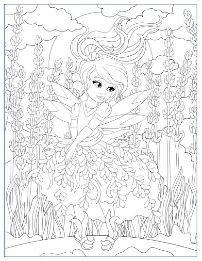 Herbal Princesses Coloring Pages For Adults...Printables/DIGITAL DOWNLOAD! - Image 2
