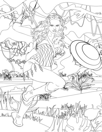 Amazon Warrior Women Printable Coloring Pages - Image 2