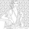 ART DECO WOMEN Coloring Pages....PRINTABLES! Digital Download - Image 2