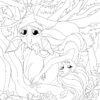 GIRLS AND THEIR SOUL ANIMALS COLORING PAGES! PRINTABLES...Digital Download... - Image 3