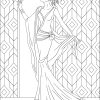 ART DECO WOMEN Coloring Pages....PRINTABLES! Digital Download - Image 3