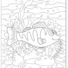 30 Tropical Fish Under The Sea Coloring Pages-Digital Download - Image 5