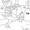 Halloween-Animals In Halloween Costumes Coloring Pages. PRINTABLE - Image 9