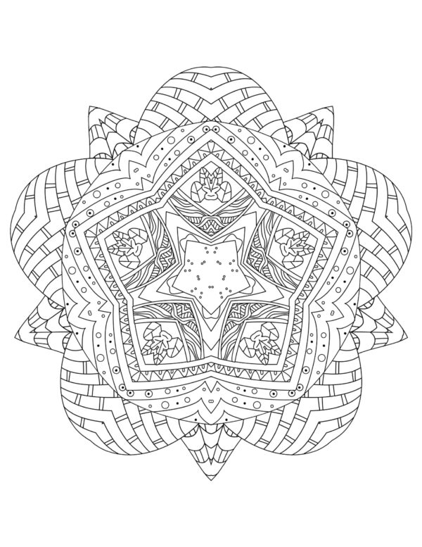 Mandala Magic For Adults Coloring Pages - Image 2