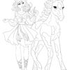 GIRLS AND THEIR SOUL ANIMALS COLORING PAGES! KIDS VERSION.. PRINTABLES...Digital Download... - Image 5