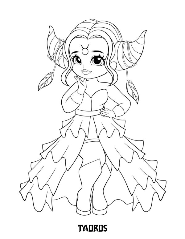 ZODIAC Coloring Book. PRINTABLES!....Digital Download - Image 7