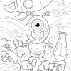 ALIEN Coloring Book for KIDS! PRINTABLES...Digital Download... - Image 6
