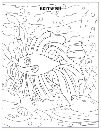 30 Tropical Fish Under The Sea Coloring Pages-Digital Download - Image 6