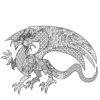 Dragon's Universe - Detailed Adult Coloring Pages...PRINTABLE - Image 3