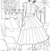 Sansa's Fashion Coloring Pages - PRINTABLE - Image 8