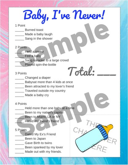 Your Baby Shower GAME BUNDLE! Printable...DIGITAL DOWNLOAD! - Image 6