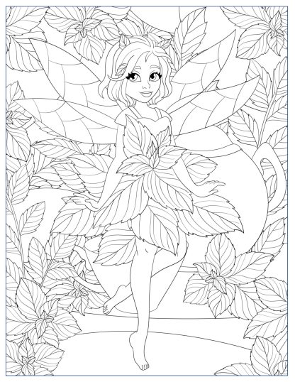 Herbal Princesses Coloring Pages For Adults...Printables/DIGITAL DOWNLOAD! - Image 5