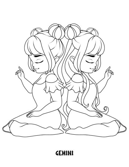 ZODIAC Coloring Book. PRINTABLES!....Digital Download - Image 8