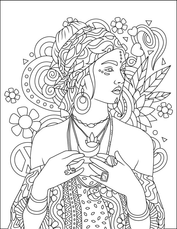 THAT HIPPIE GROOVE Coloring Pages! PRINTABLES... Digital Download... - Image 6