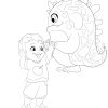 KIDS & Their MONSTER Buddies Coloring Pages! PRINTABLES...Digital.. - Image 5
