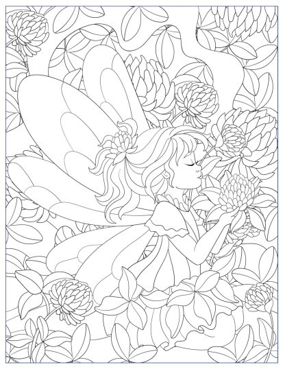 Herbal Princesses Coloring Pages For Adults...Printables/DIGITAL DOWNLOAD! - Image 6