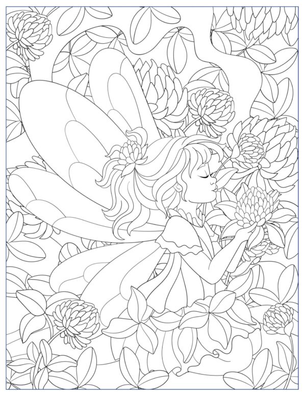Herbal Princesses Coloring Pages For Adults...Printables/DIGITAL DOWNLOAD! - Image 6