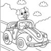 Cute Driving Animals Coloring Pages...PRINTABLES! Digital Download! - Image 5