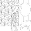 ART DECO WOMEN Coloring Pages....PRINTABLES! Digital Download - Image 6