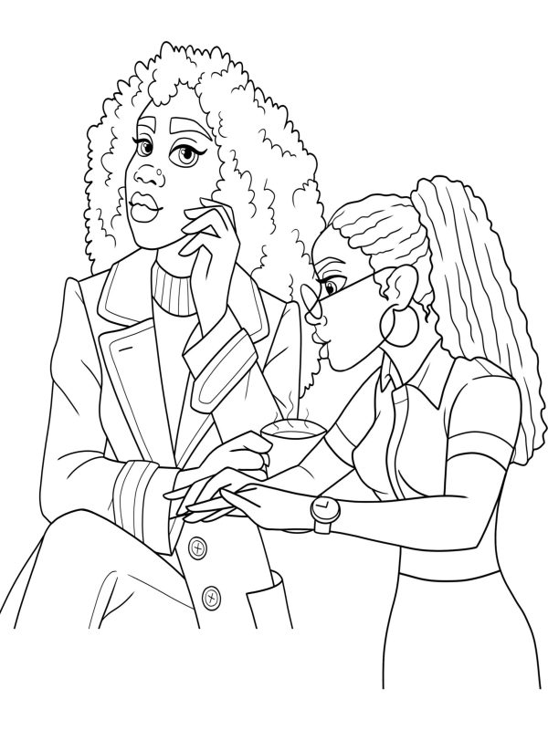 Unleash Your Creativity with 'Women, A Gift from God' Coloring Book: 38 Pages of Inspiring Women." PRINTABLES! DIGITAL DOWNLOAD... - Image 3
