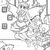 Christmas Fairies Coloring Pages For KIDS! PRINTABLE - Image 6