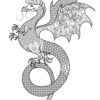 Dragon's Universe - Detailed Adult Coloring Pages...PRINTABLE - Image 5