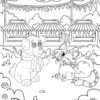 Cats & Dogs Together At Last Coloring Pages - PRINTABLE - Image 5