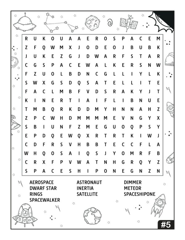 Outer Space Activities For KIDS! PRINTABLE - Image 5