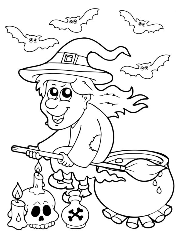 My Halloween Coloring Book For KIDS! Printable Coloring Pages. DIGITAL DOWNLOAD! - Image 2