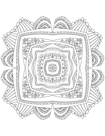 Mandala Magic For Adults Coloring Pages - Image 5