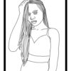 WOMEN - A Beautiful Work Of Art Coloring Pages. PRINTABLE! Digital Download. - Image 3