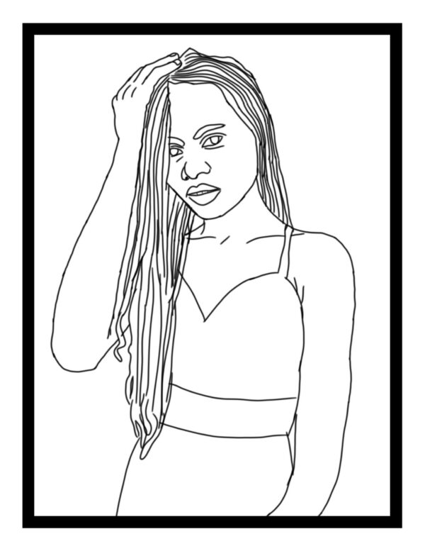 WOMEN - A Beautiful Work Of Art Coloring Pages. PRINTABLE! Digital Download. - Image 3