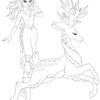 GIRLS AND THEIR SOUL ANIMALS COLORING PAGES! KIDS VERSION.. PRINTABLES...Digital Download... - Image 8