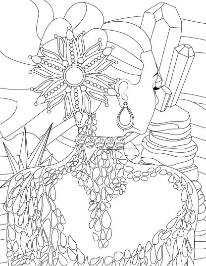 Crystal Queen Women Coloring Pages! PRINTABLES...Digital Download.. - Image 7