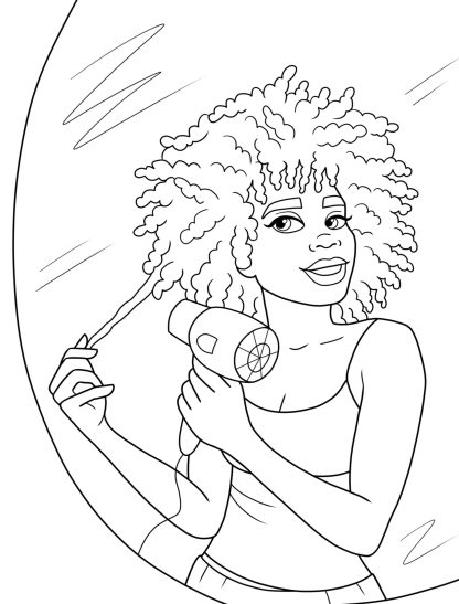 "Celebrate the Beauty of African American Women with this Coloring Book!" PRINTABLE - Image 6
