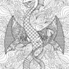 Dragon's Universe - Detailed Adult Coloring Pages...PRINTABLE - Image 6