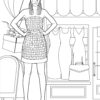 Sansa's Fashion Coloring Pages - PRINTABLE - Image 5