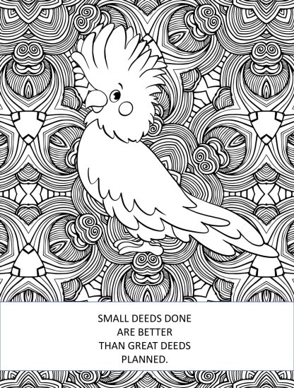 Birds Of A Feather Coloring Pages With QUOTES...Printable - Image 2