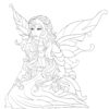 Magical Fairies 30 Printable Coloring Pages - Image 3
