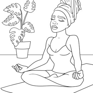 "Celebrate the Beauty of African American Women with this Coloring Book!" PRINTABLE - Image 7