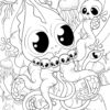 Halloween Spook-Tecular Weird Critters Coloring Pages-PRINTABLE - Image 10
