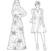 Sansa's Fashion Coloring Pages - PRINTABLE - Image 4