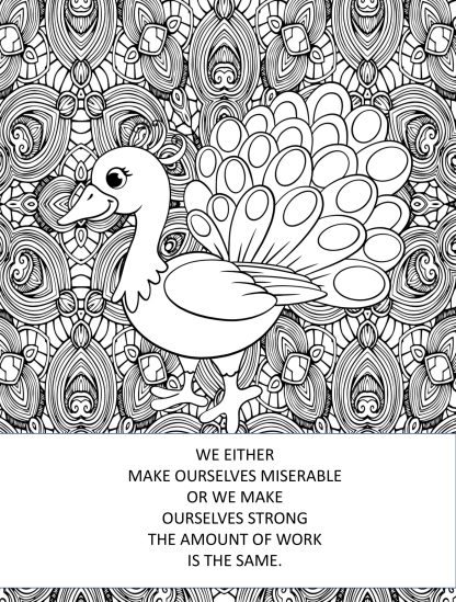 Birds Of A Feather Coloring Pages With QUOTES...Printable - Image 3