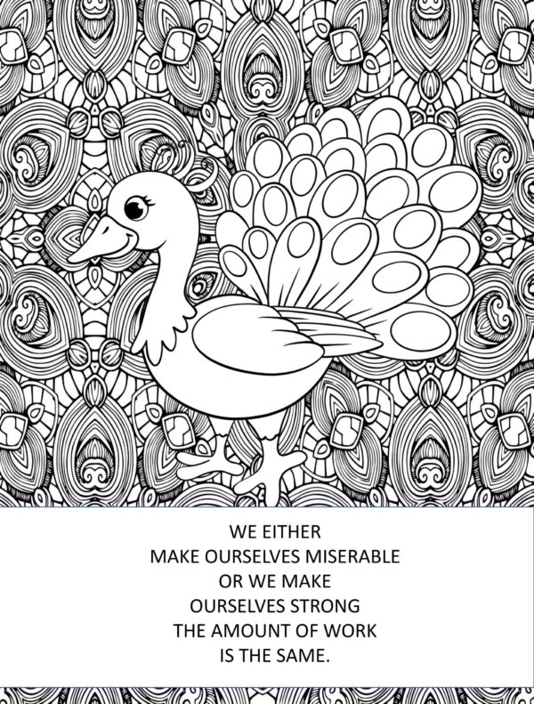 Birds Of A Feather Coloring Pages With QUOTES...Printable - Image 3
