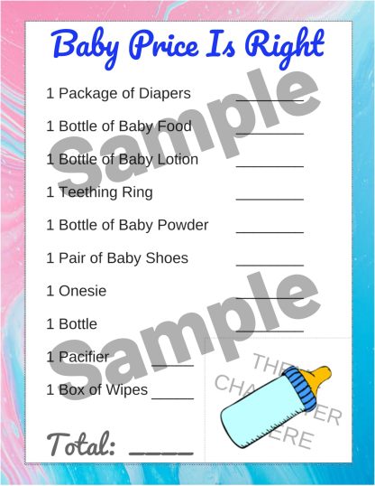 Your Baby Shower GAME BUNDLE! Printable...DIGITAL DOWNLOAD! - Image 10